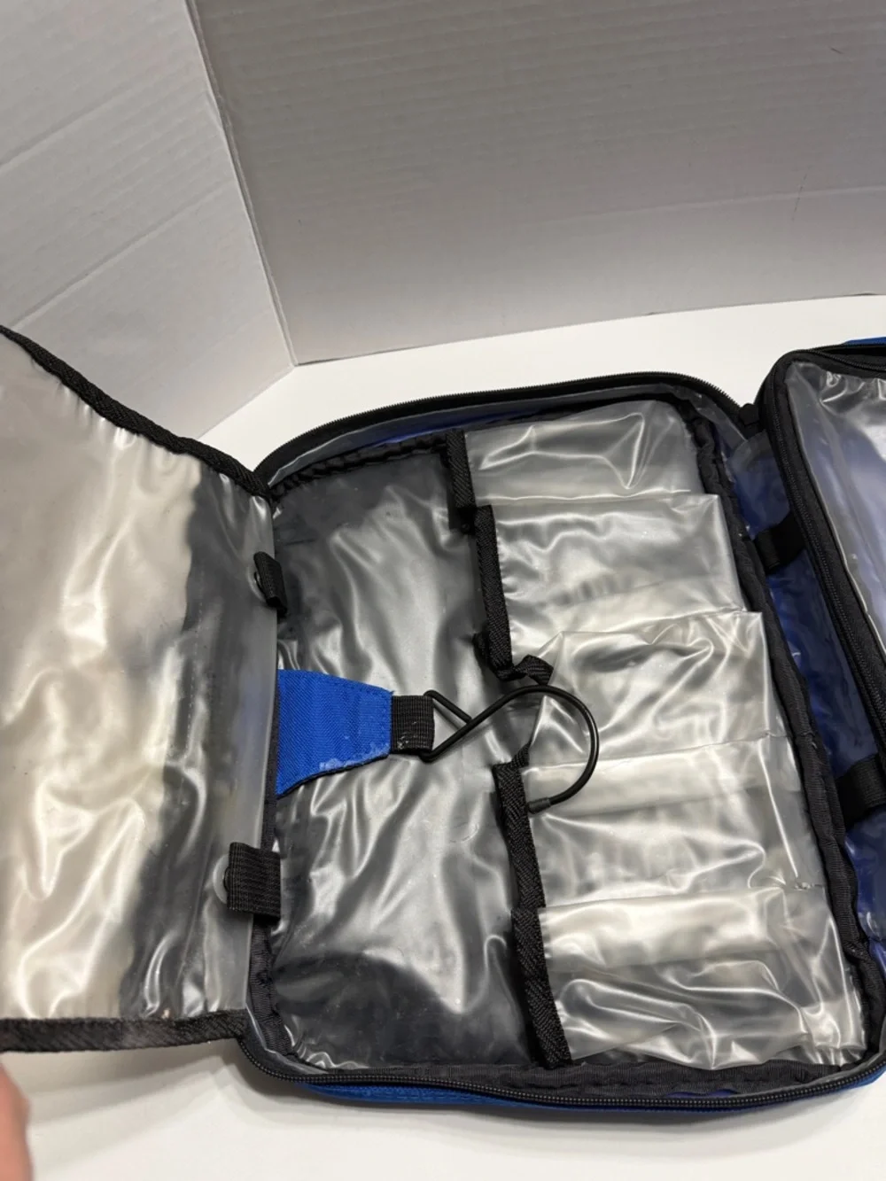 Blue Men's Compact Travel Briefcase Bag